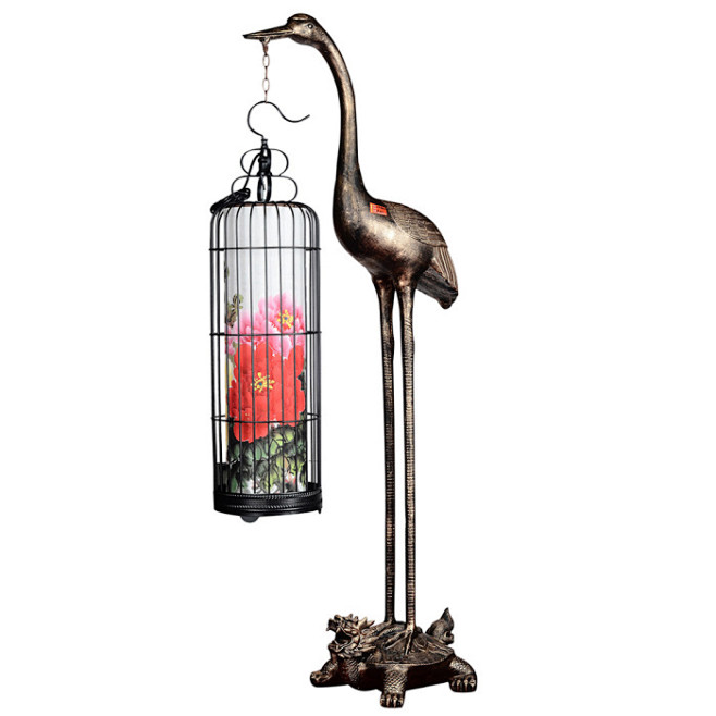 蜀香落地灯龟鹤延年纯手绘灯树脂灯茶楼会所别墅灯淘宝网