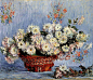莫奈的静物花卉油画作品欣赏