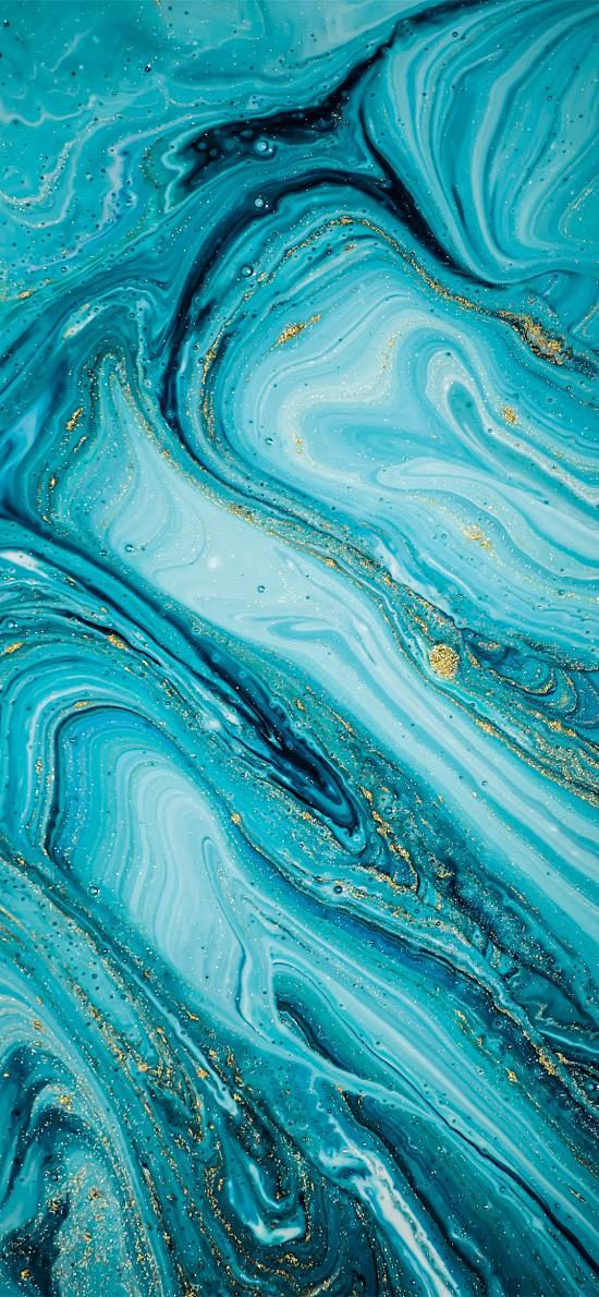 色彩渲染蓝色苹果