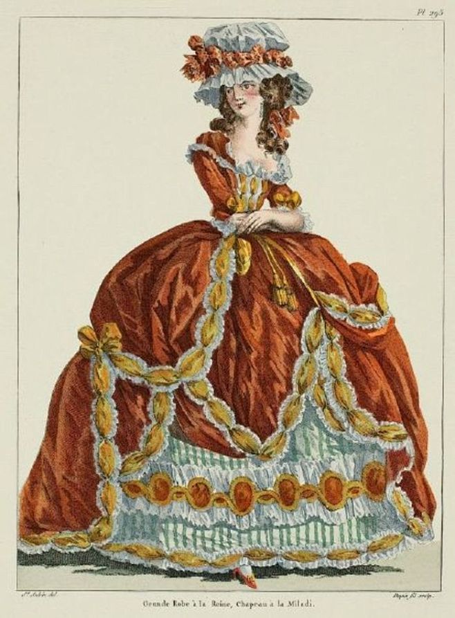17世纪欧洲宫廷女装图片