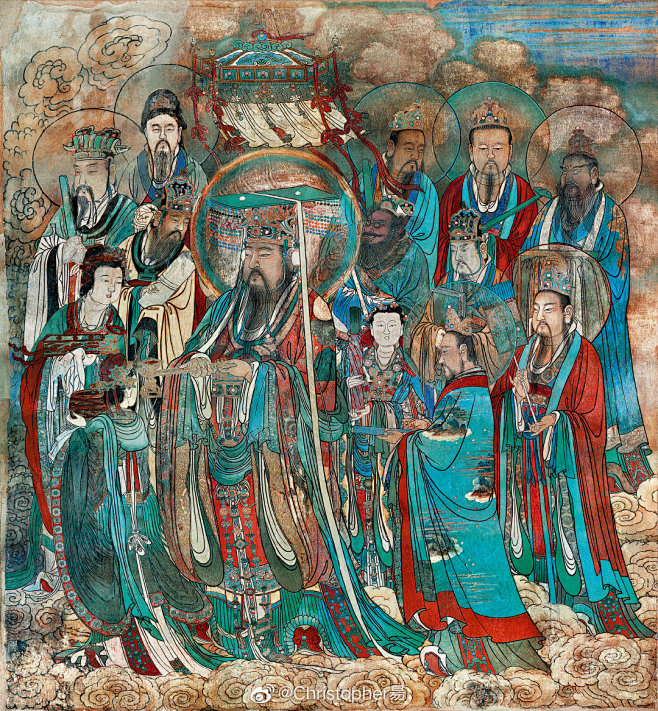 芮城永乐宫壁画三清殿