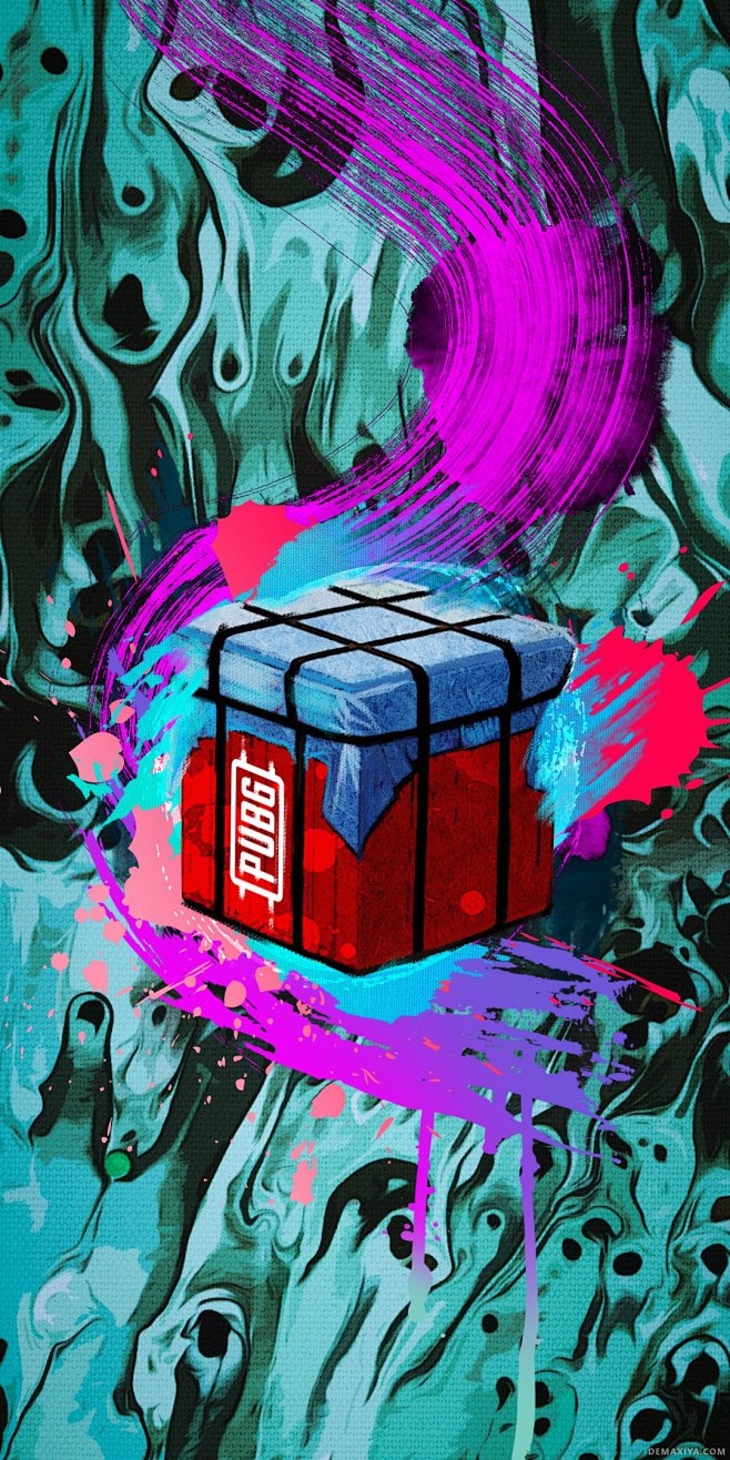 12:27:29绝地求生竖屏壁纸 绝地求生空投手机壁纸 1080*2160插画嚣张