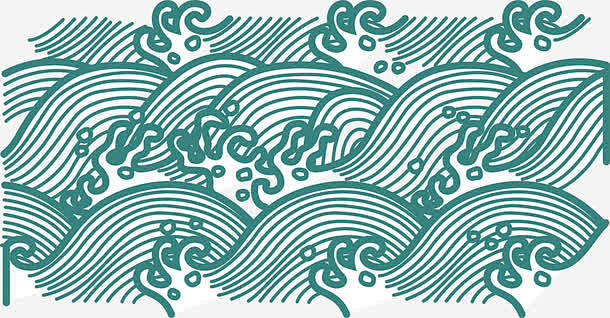 浪花矢量古典水纹图宝宝矢量图设计图片免费下载页面网页平面电商创意