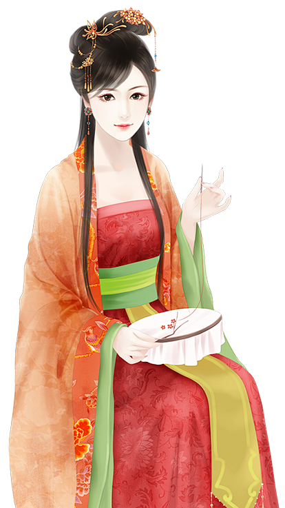 刺绣女子