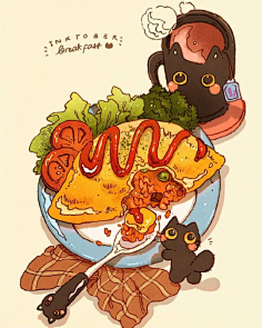 木木语ly采集到食物插画
