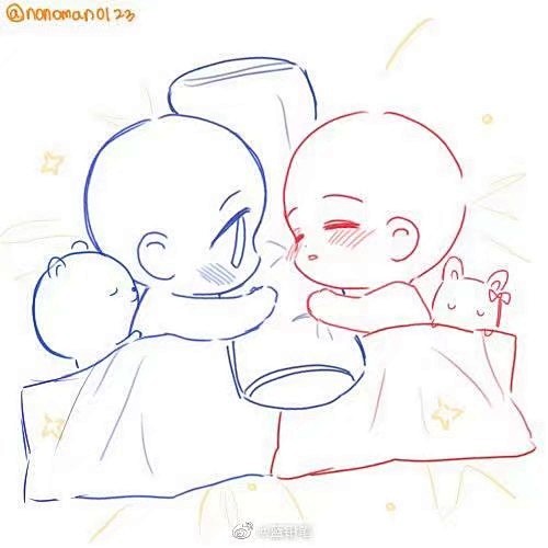 q版小人的线稿素材转需