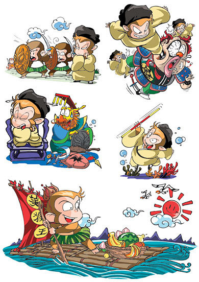 q版西游记插画选