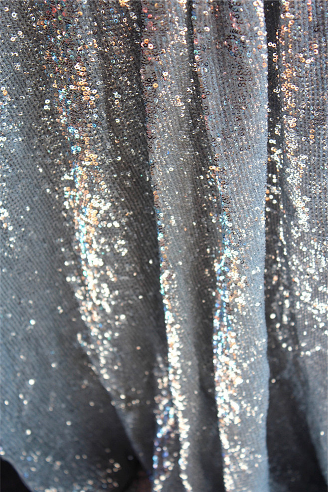 刹那芳华加密银色小亮片闪片布料网布桌布婚庆舞台演出背景面料淘宝网