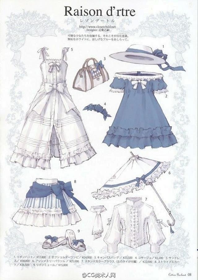 动漫洛丽塔的鞋子怎么画