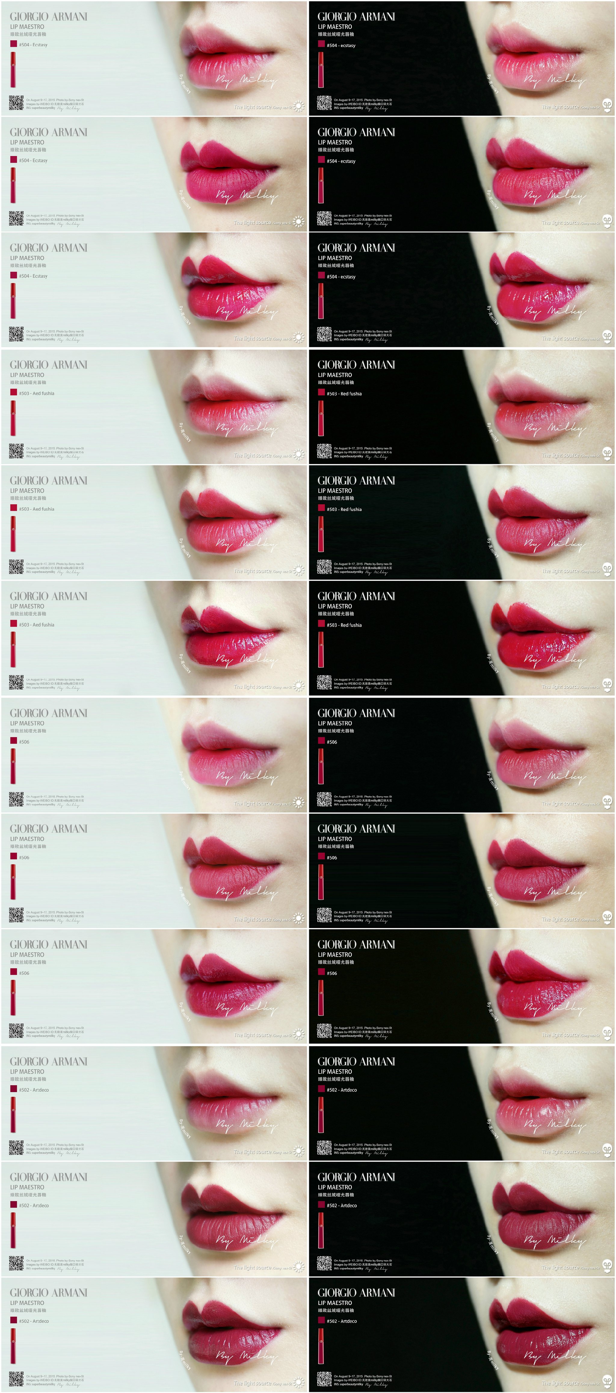 giorgio armani lip maestro 506