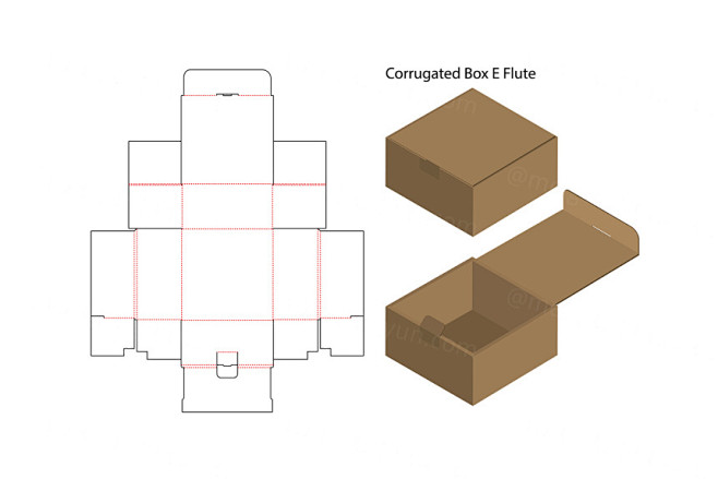 包装设计模切图刀模图eps矢量模板boxcutouttemplatediecuttemplate