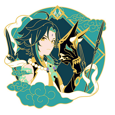 动漫游戏原刻晴神甘雨钟离吧唧金属徽章胸针挂件学生魈周边礼物淘宝网