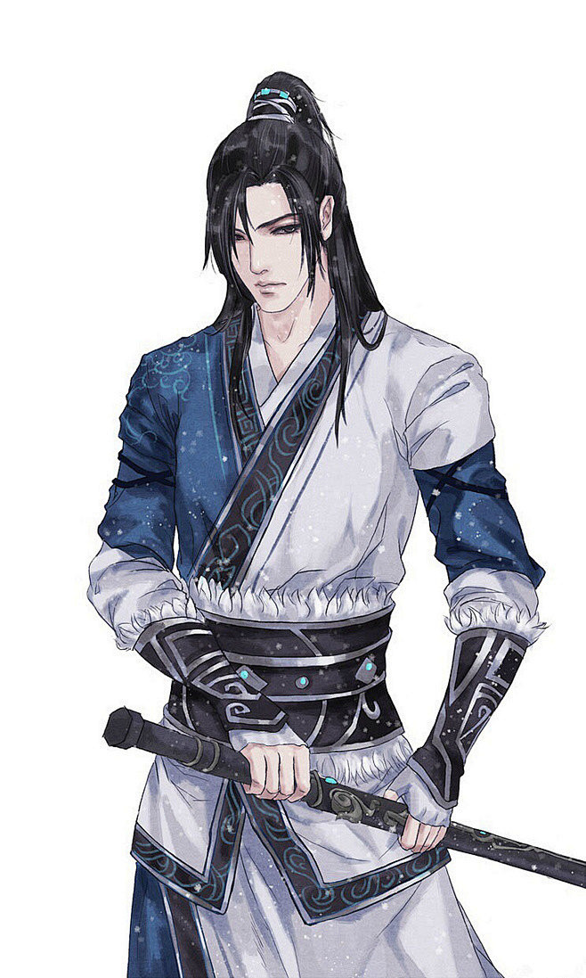 古风男子古装美术原画男子古风人物古代男子男性中国风人物男性男书生