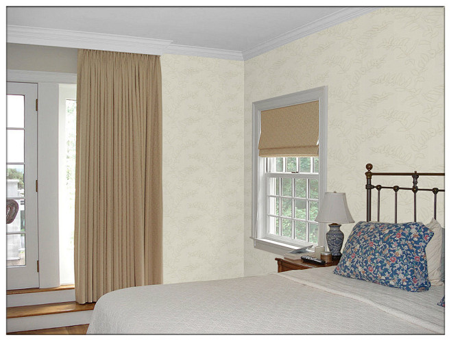 德国朗饰无纺田园卧室背景墙_壁纸大全