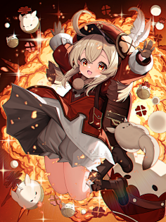 采花大大采集到日系卡通插画类