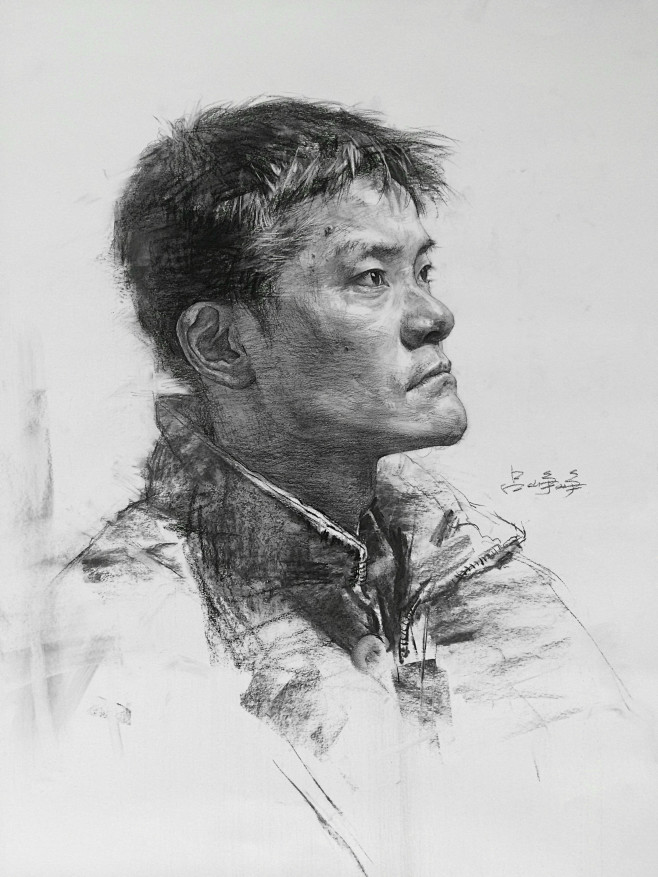 首席天九吕峥峥素描头像91