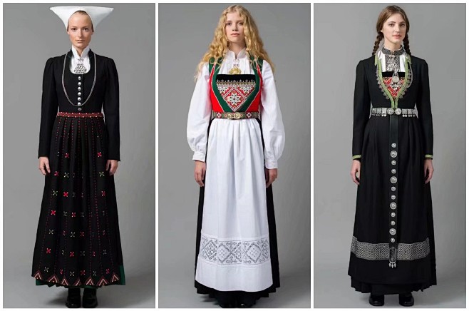 欧洲平民女性服装图片