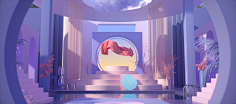 自然嗨的孩纸_采集到C4D素材 背景