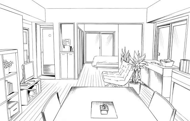 绘画参考场景线稿参考还在为场景不知道怎么画而烦恼吗这组参考练习