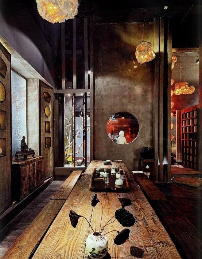 七部茶室茶楼室内设计参考图片设计方案素材图片2g淘宝网