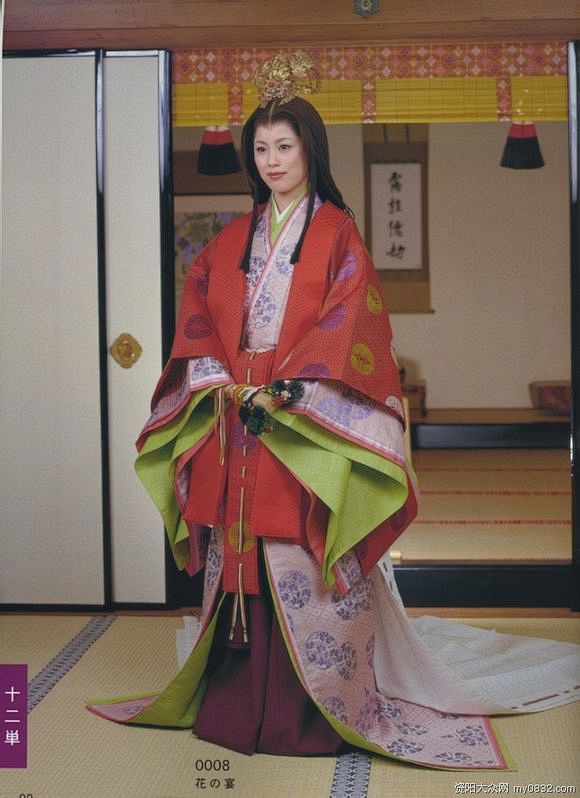 日本平安时代的十二单衣继承了很多汉服的精髓汉服北京吧百度贴吧