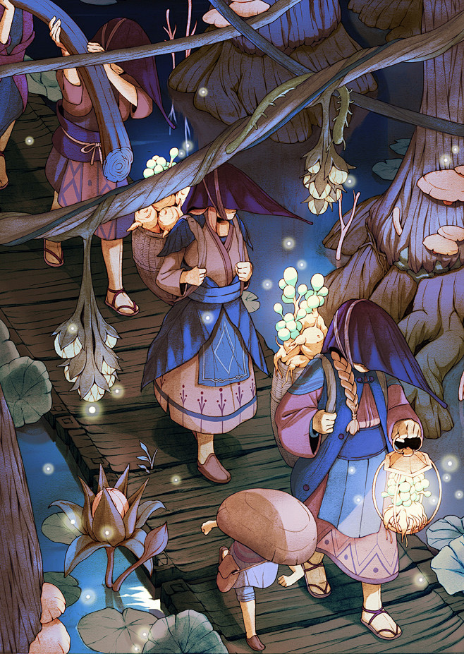 奇幻魔法卡通世界苹果手机锁屏壁纸