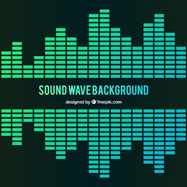 38款音乐声波线条立体声音波形均衡器曲线音量显示背景ai矢量设计素材