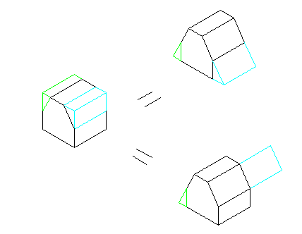 正方体切割设计图图片