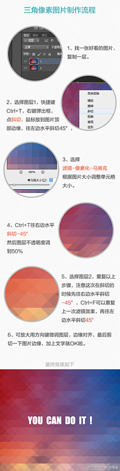 与时俱进奔小康采集到ps教程