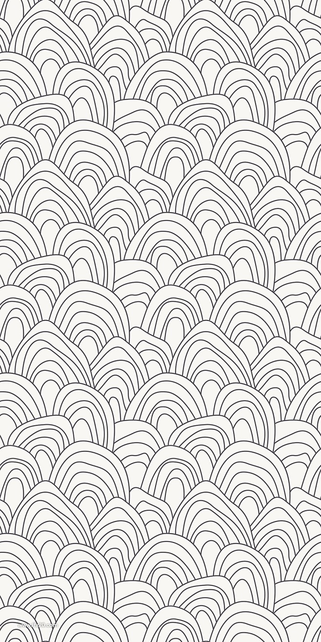 创意手绘鱼鳞线条底纹2