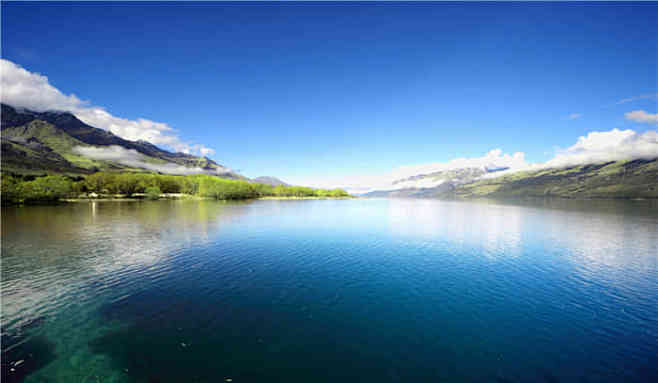 青山綠水大自然背景