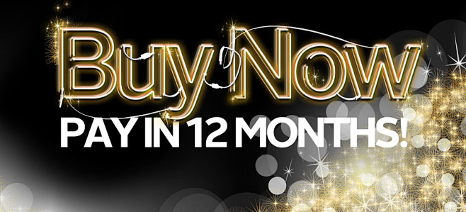 buy now, pay in 12 months!