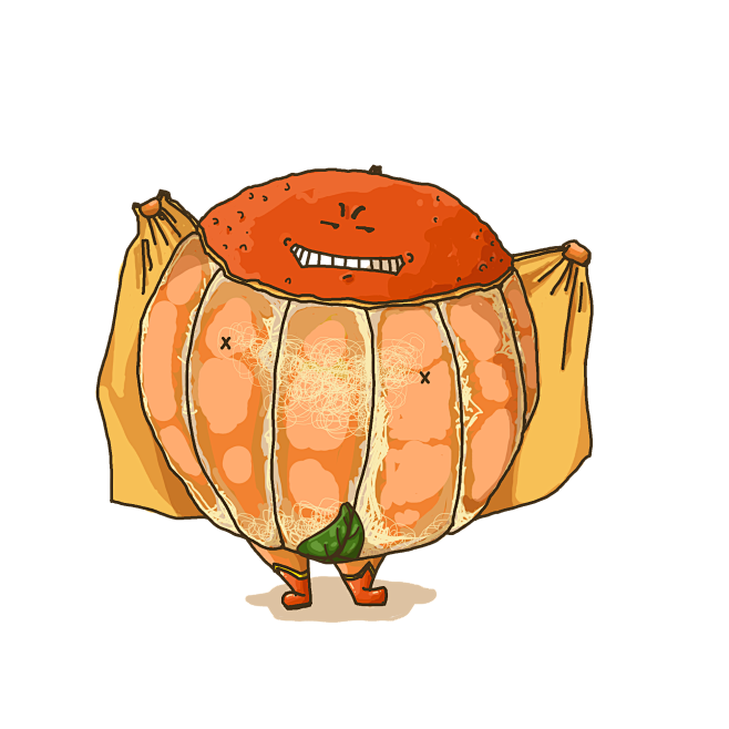 淳品果园水果拟人橘子