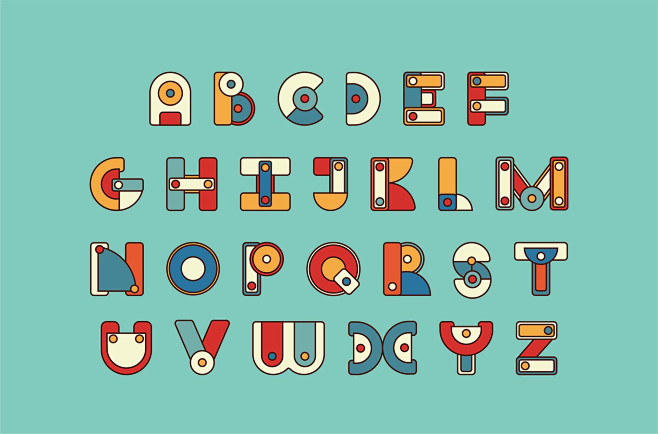 英文字母字体设计采集