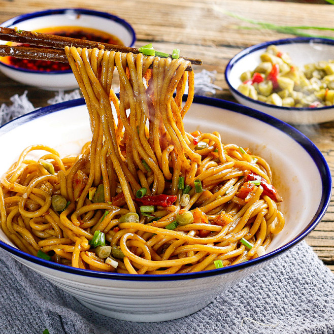 面厨娘武汉热干面湖北特产碱水面拌面带调料独立包装185g6袋tmallcom