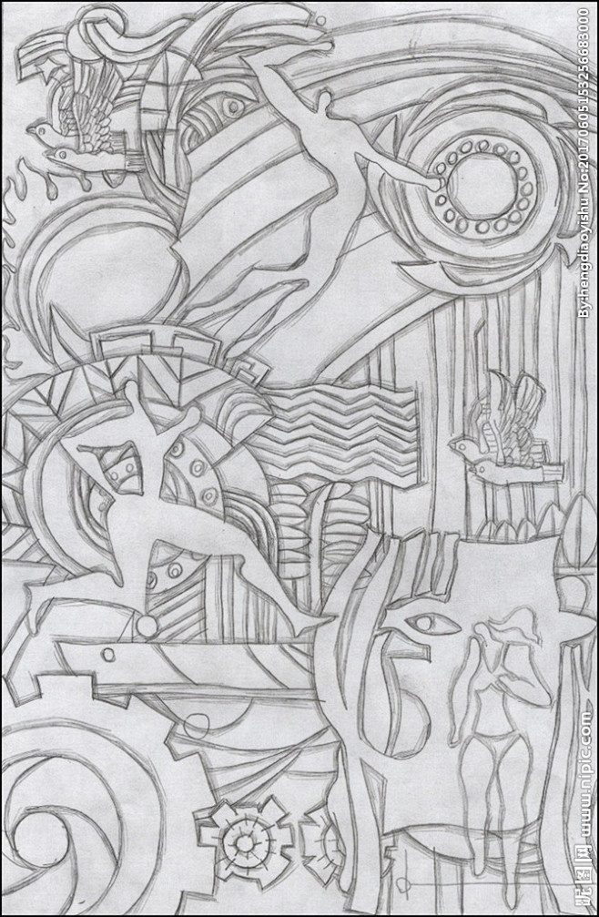 古典-花瓣网|陪你做生活的设计师 | 运动抽象画 体育浮雕设计