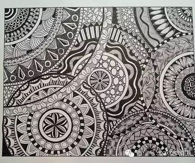 禅绕画爱好者的作品