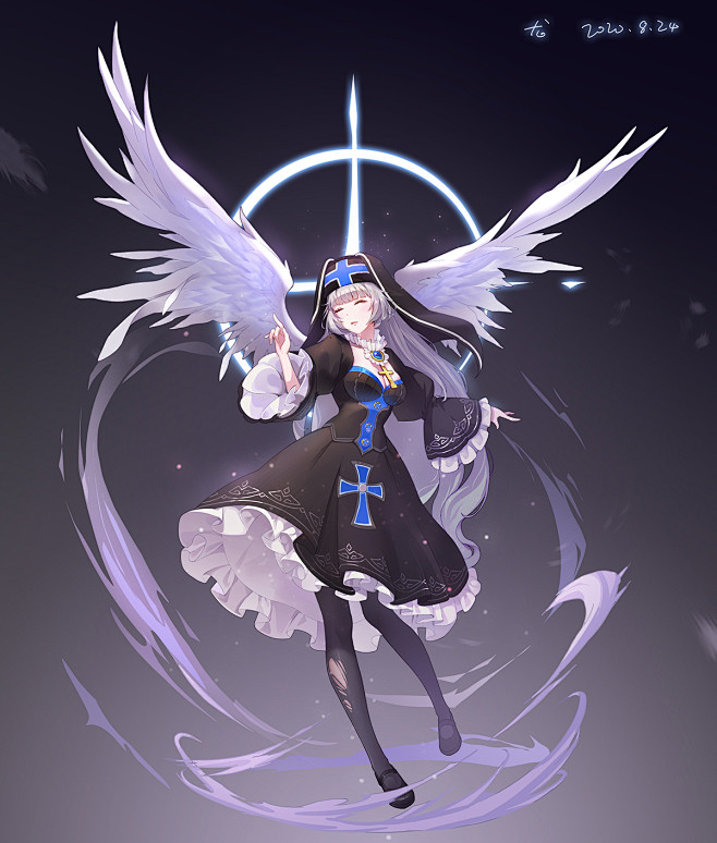 动漫美少女白羽翼