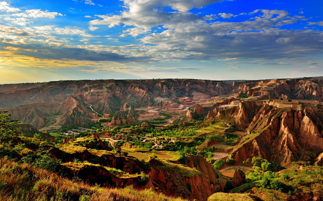 千沟万壑黄土高原