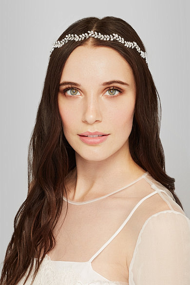 jenniferbehr施华洛世奇水晶银色发箍