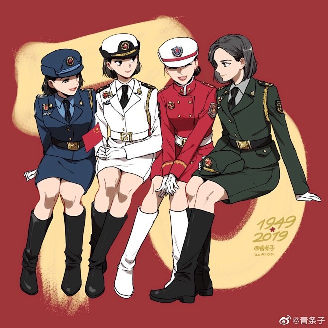 閱兵女兵