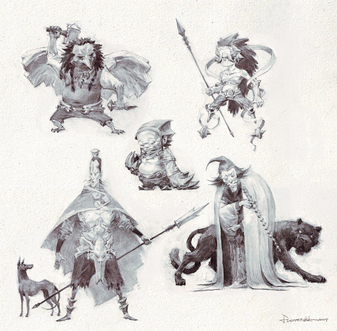 13:18:41flowerzz徐天华@cciup中国动漫插画人设花斑猪_插画师同采自