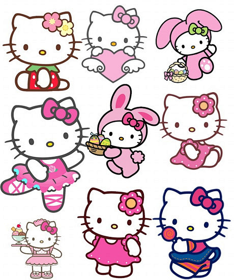 hellokitty卡通貓psd素材視覺