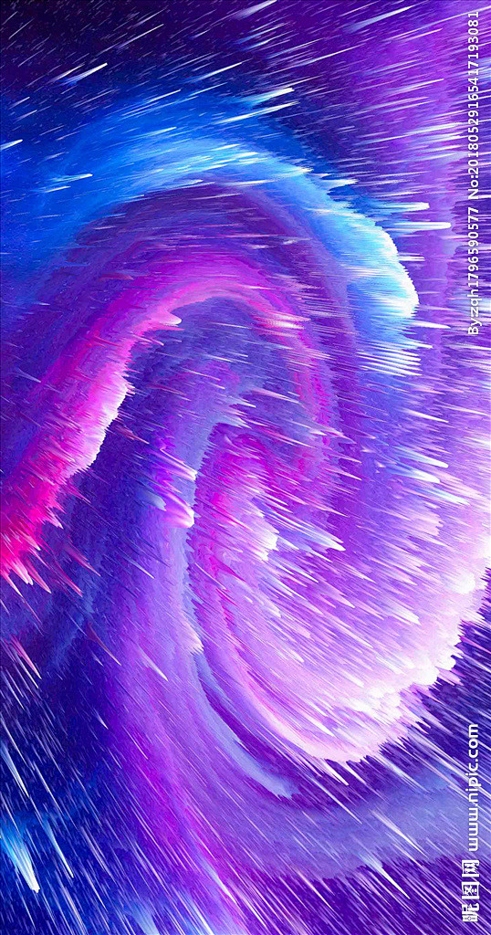 抽象梦幻银河多彩流星宇宙旋窝发射背景玄幻多彩梦幻未来科技渐变炫酷