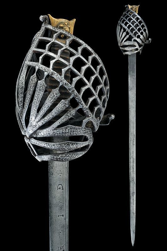 绘画参考笼手剑baskethiltedsword是近代欧洲早期出现的供军队使用的