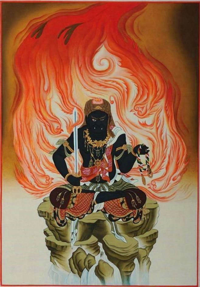 不动尊菩萨,梵音名号为acalanath.