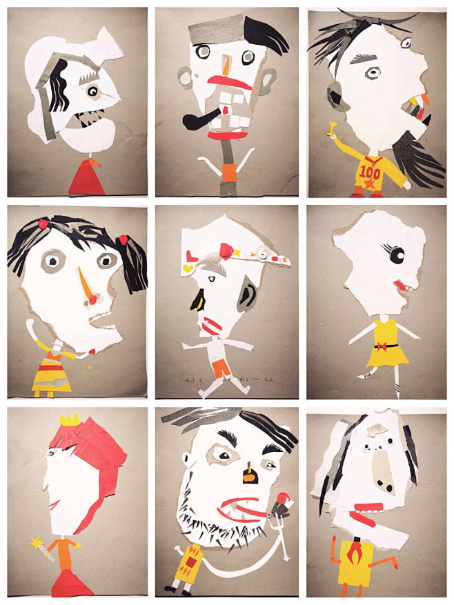 儿童插画-花瓣网|陪你做生活的设计师 | 拼贴贴的艺术儿童画##儿童画