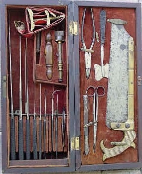 1848年墨西哥战争期间,美国陆军医院手术组。