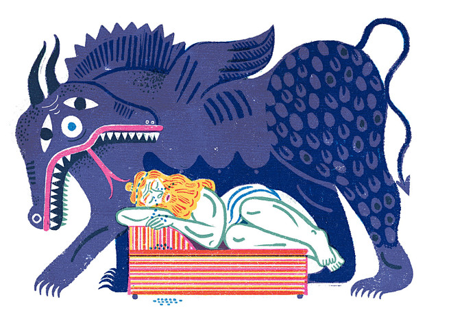 罗马艺术家irenerinaldi缤纷图形多彩鲜艳鲜明人物头像风格化丰富神兽