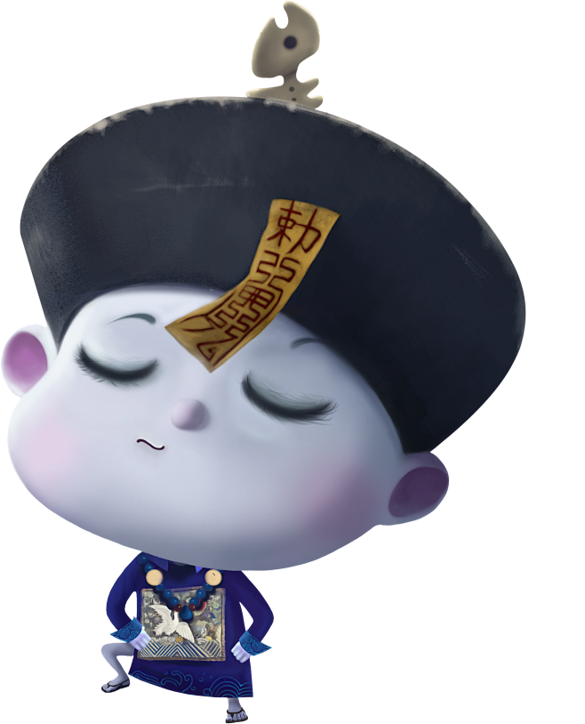 僵尸小僵尸可爱中国风僵小鱼创意壁纸卖萌萌萌的僵尸高清桌面小清新呆